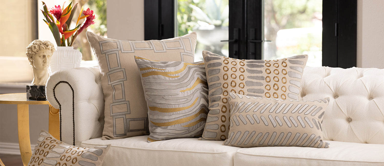 Dark gold throw clearance pillows