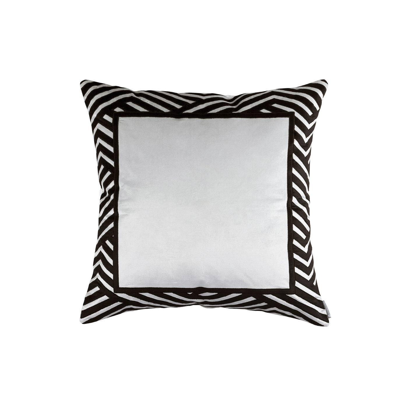 Expression Euro Pillow Crystal Velvet/Black Velvet Applique 26X26