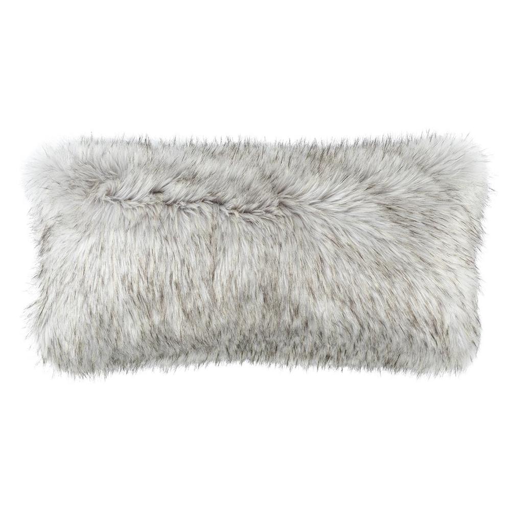 Rectangle faux 2024 fur cushion