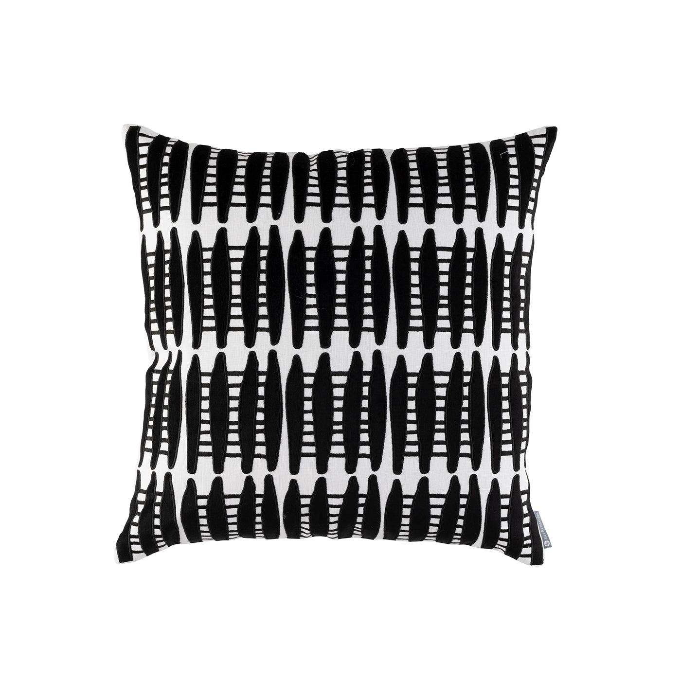 Ivy Square Pillow White / Black 22x22