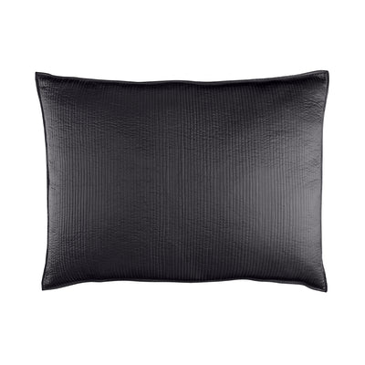 Retro Luxe Euro Pillow Black S&S 27X36