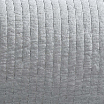 Tessa Quilted Coverlet Light Grey Linen Queen 96X98