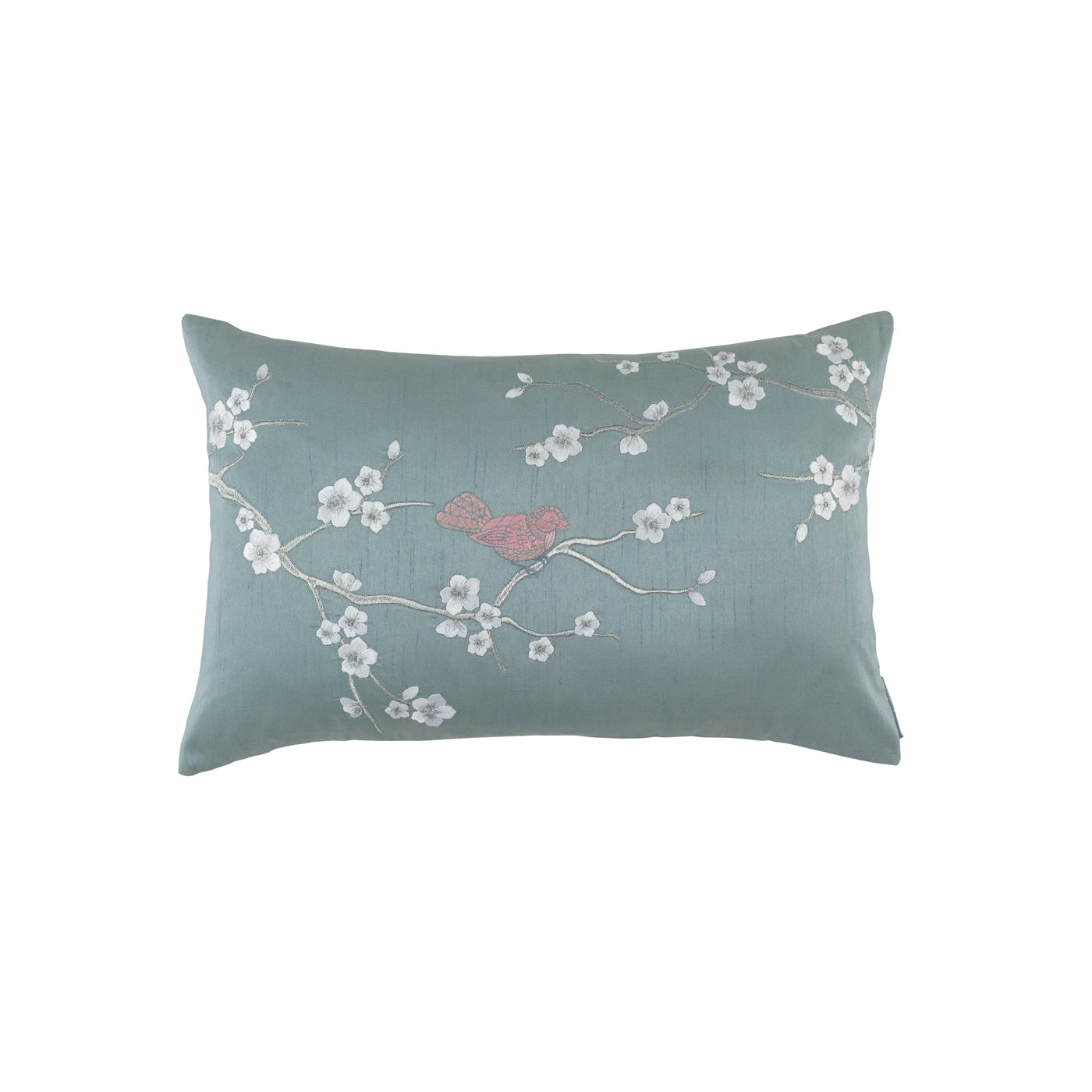 Chinoiserie Sm Rectangle Pillow Blue / Silver 14X22 (Insert Included)