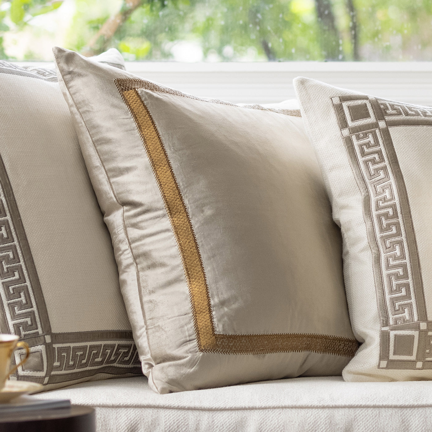 Cleo European Pillow Fawn / Gold 26X26 (Insert Included)