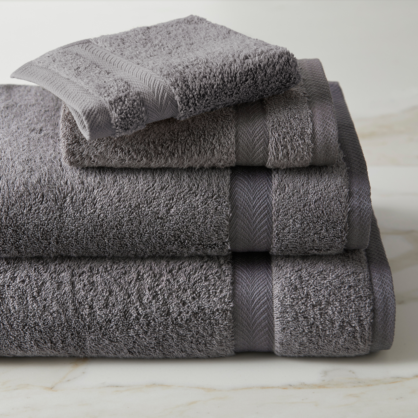 Amalfi Bath Towel Steel Grey 27 X 55