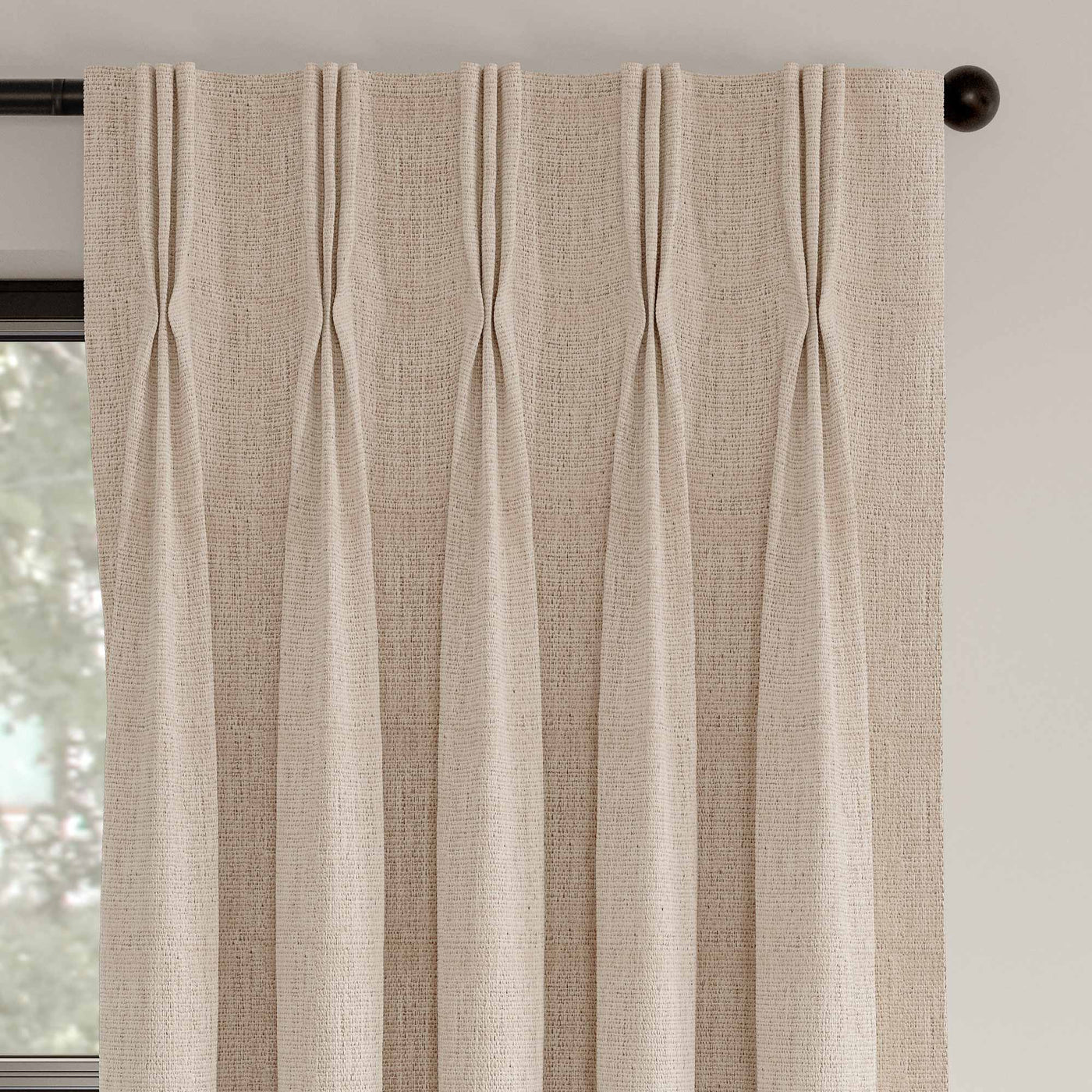 Ava Dove Drapery Panels (Set of Two - 52x120 - French Pleats)