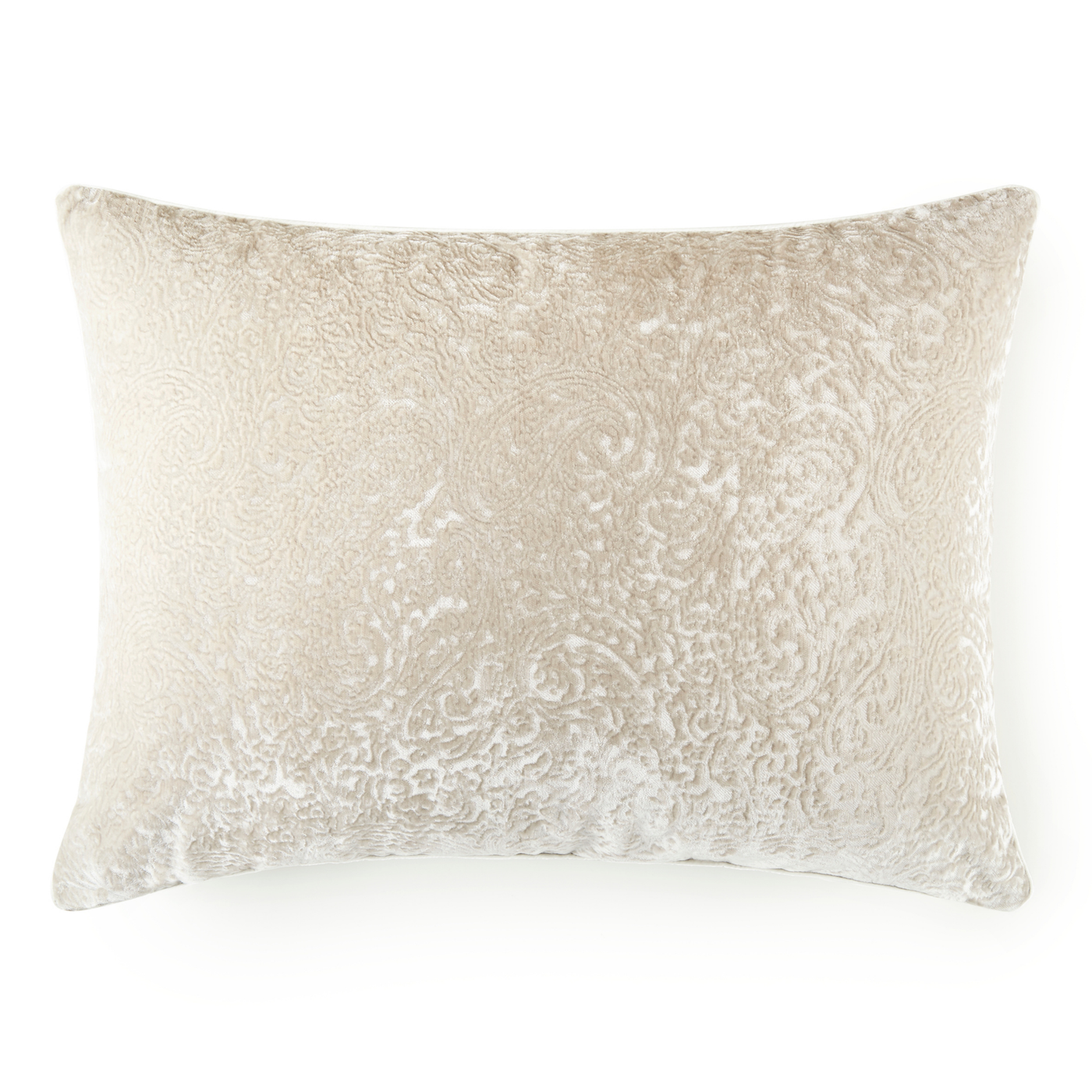 Great Ecru Luxe Euro Sculpted Velvet Pillow (27x36)