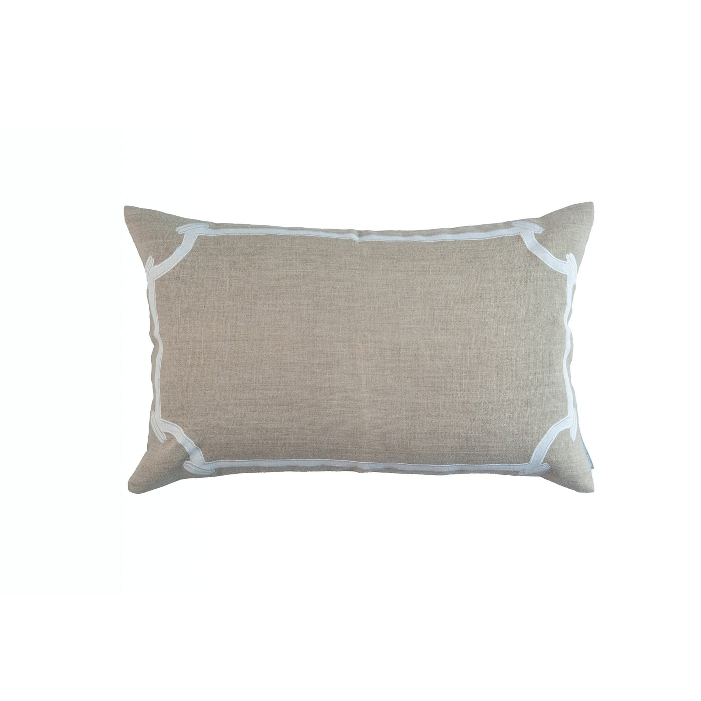 Annie Sm Rectangle Pillow Natural White 14x22 (FINAL SALE)