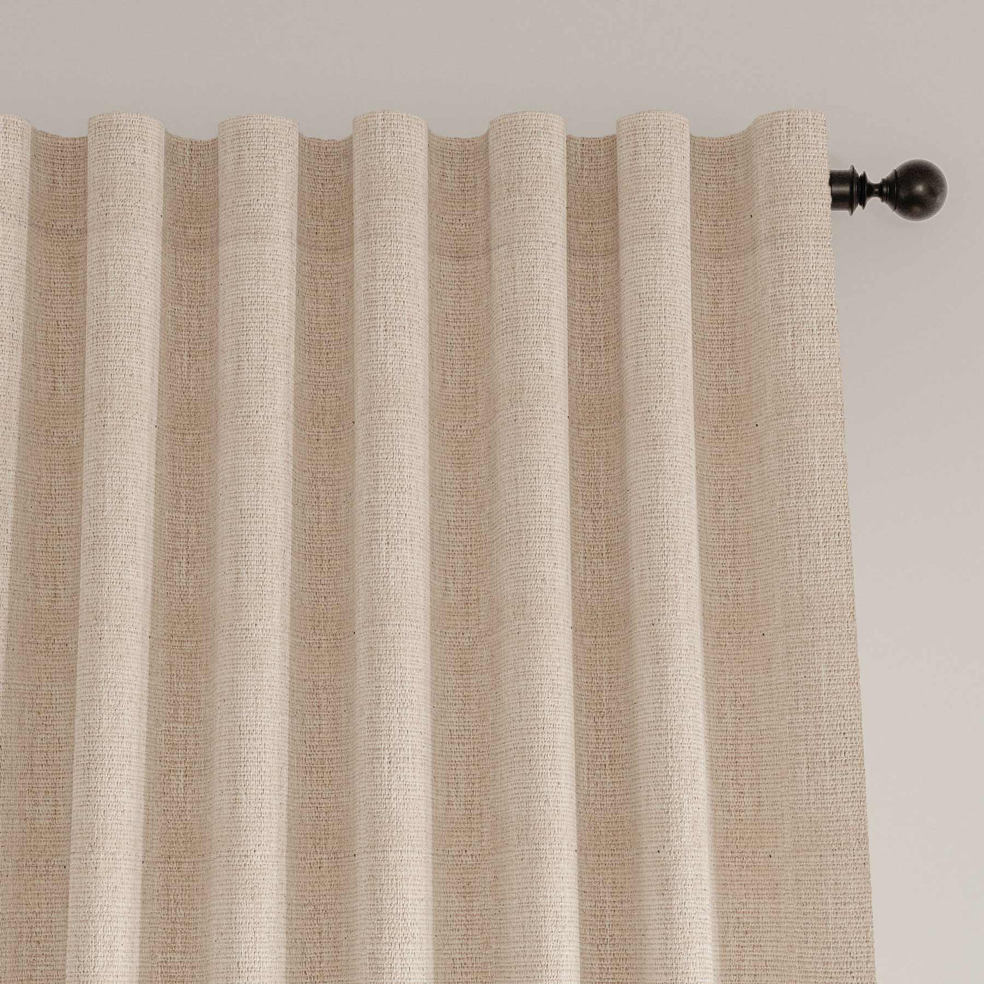 Ava Ivory Drapery Panels (Set of Two - 52x108 - 4” Rod Pocket) Made-To-Order