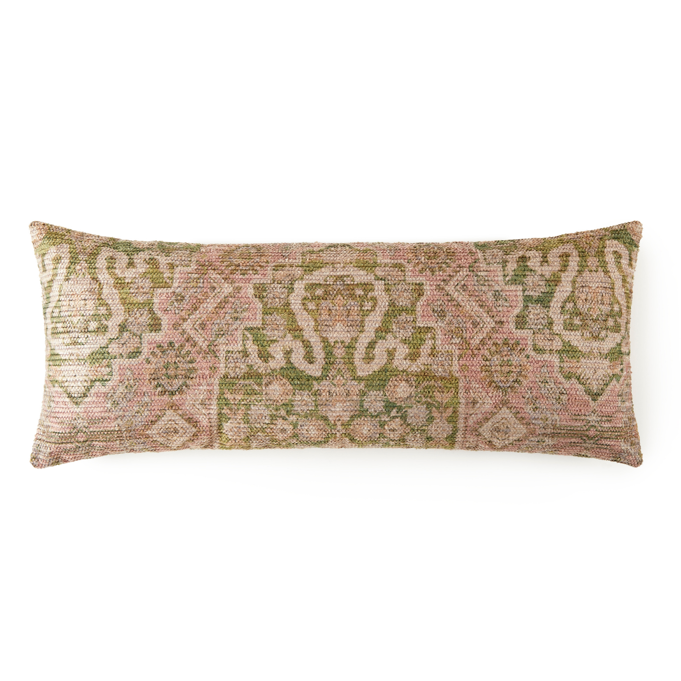 Tibet Shimmery Jacquard Chenille Medium Rectangle Pillow (14x36) Made-To-Order
