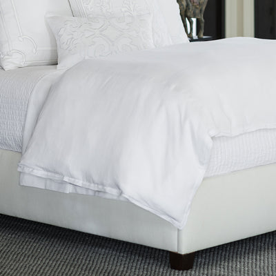 Bloom King Double Flange Duvet Cover White 112X98