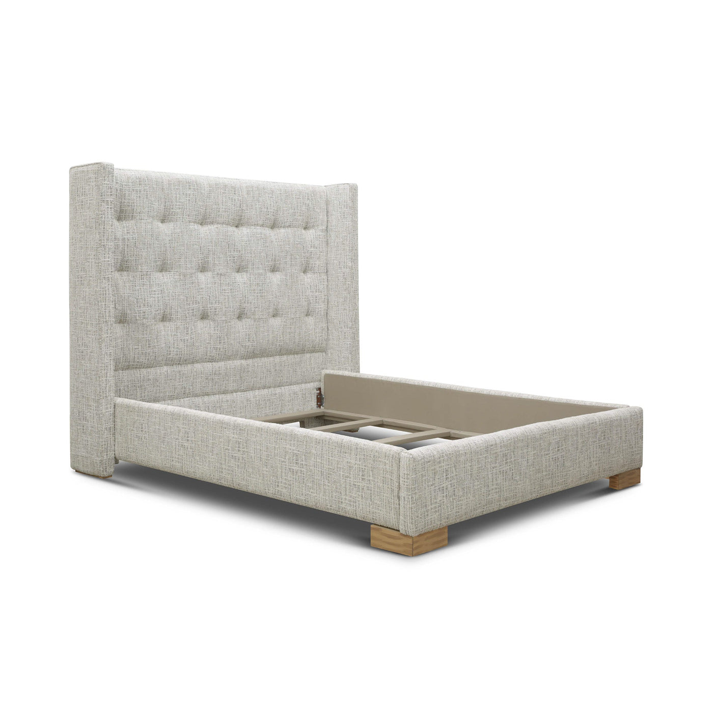 Lynn Upholstered Queen Bed Ecru