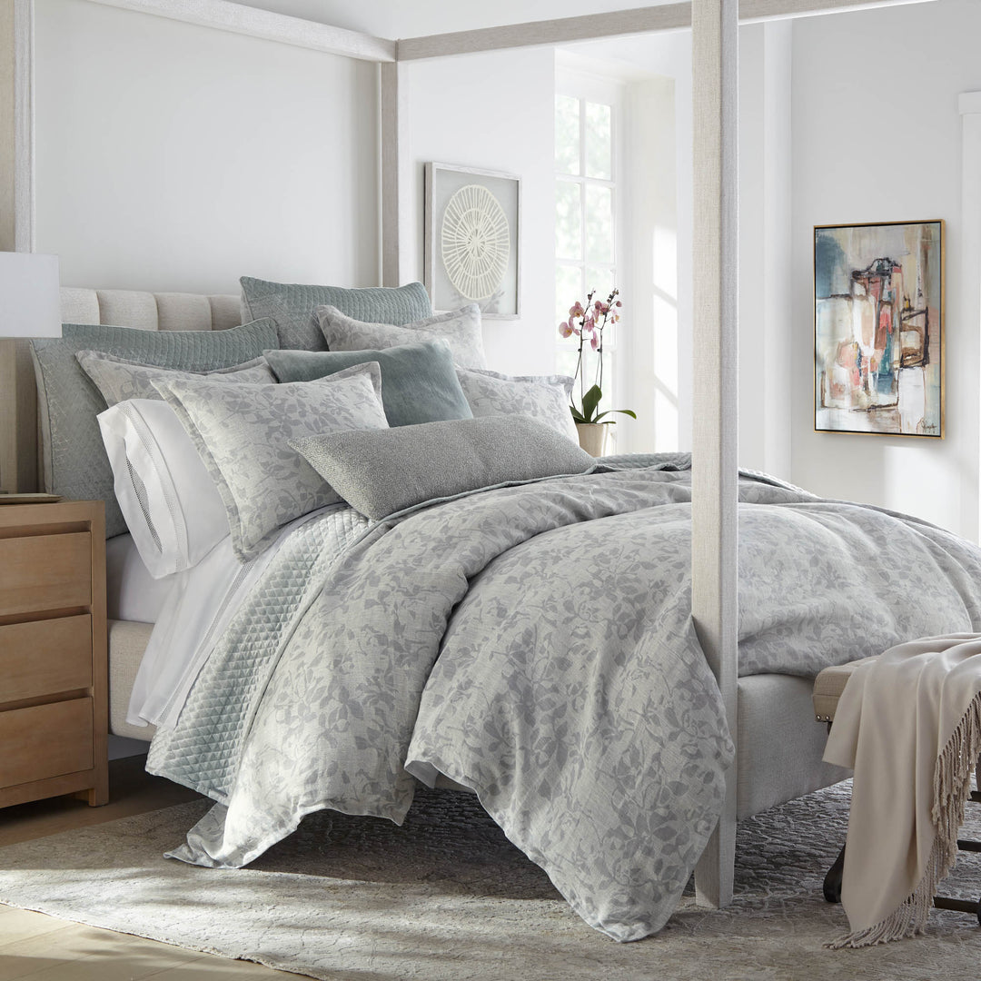 Airy Seaglass Queen Duvet Cover 96x98 by Lili Alessandra