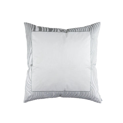 Liquid Euro Pillow Ivory Venetian Silk/Crystal Velvet Applique 26X26