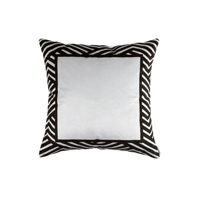 Expression Euro Pillow Crystal Velvet/Black Velvet Applique 26X26