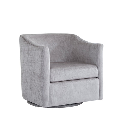 Monaco Swivel Chair (Grey Woven Chenille)