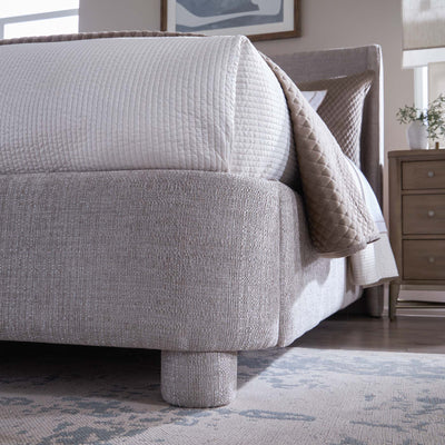 Serena Bed (Grey Woven Chenille / King)