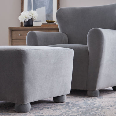Serena Ottoman (Moon Velvet)