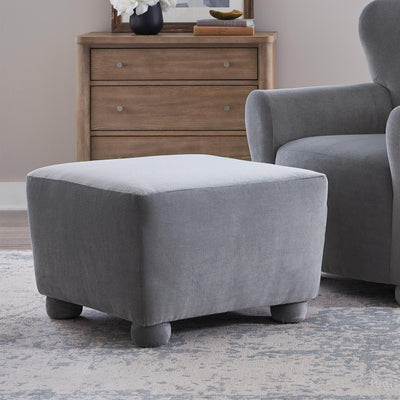 Serena Ottoman(Wine Velvet)