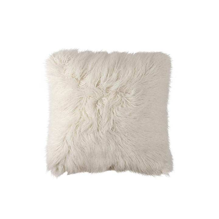 White faux fur throw pillow new arrivals
