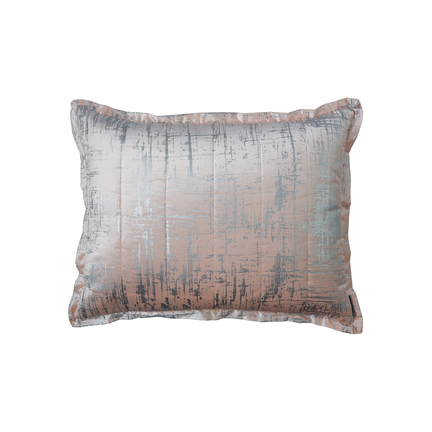 Moderne Standard Pillow Blush Velvet - Silver Print 20X26 (Insert Included)