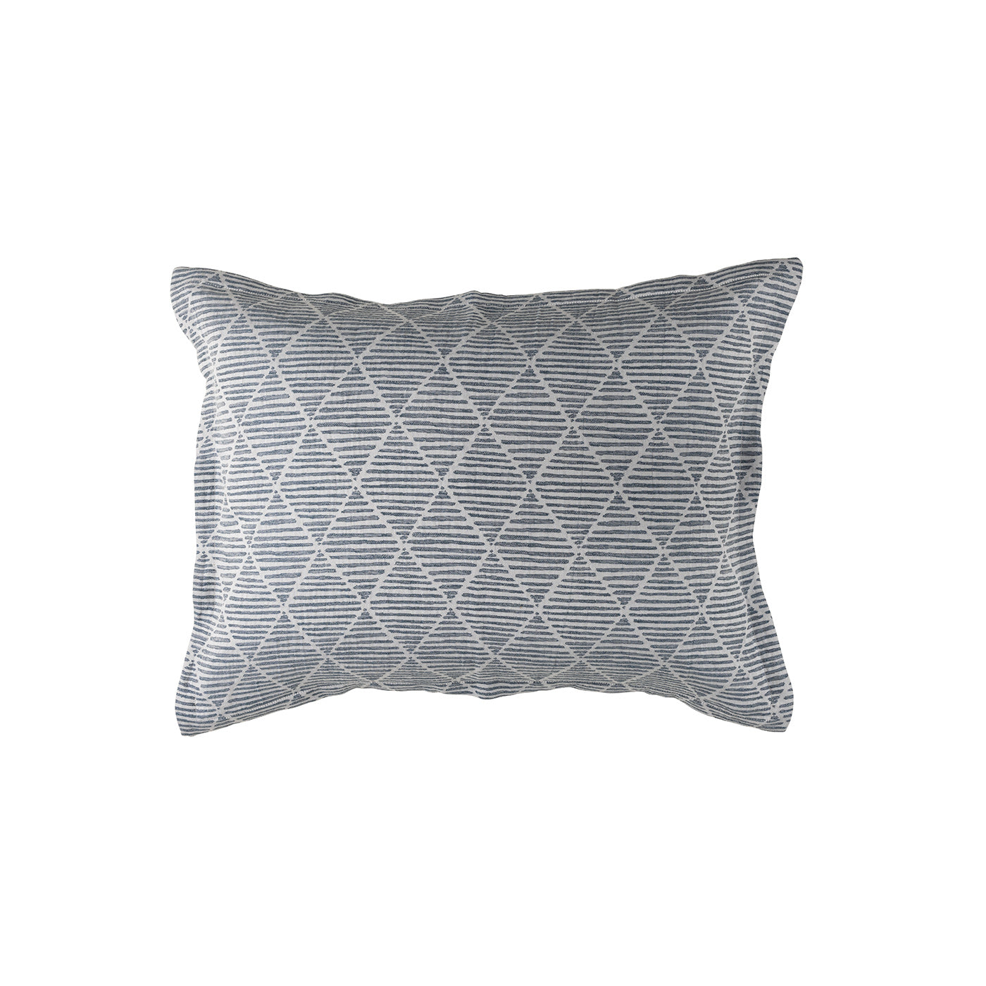 Brook Standard Pillow Blue White 20X26