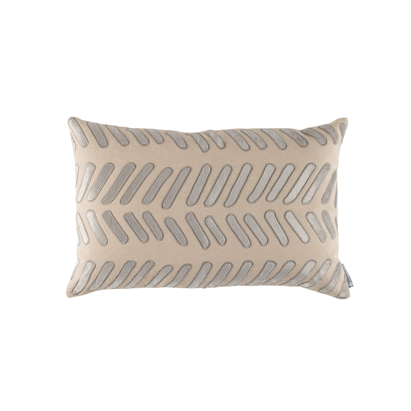 Peru Sm Rectangle Pillow Dark Sand / Platinum 14x22