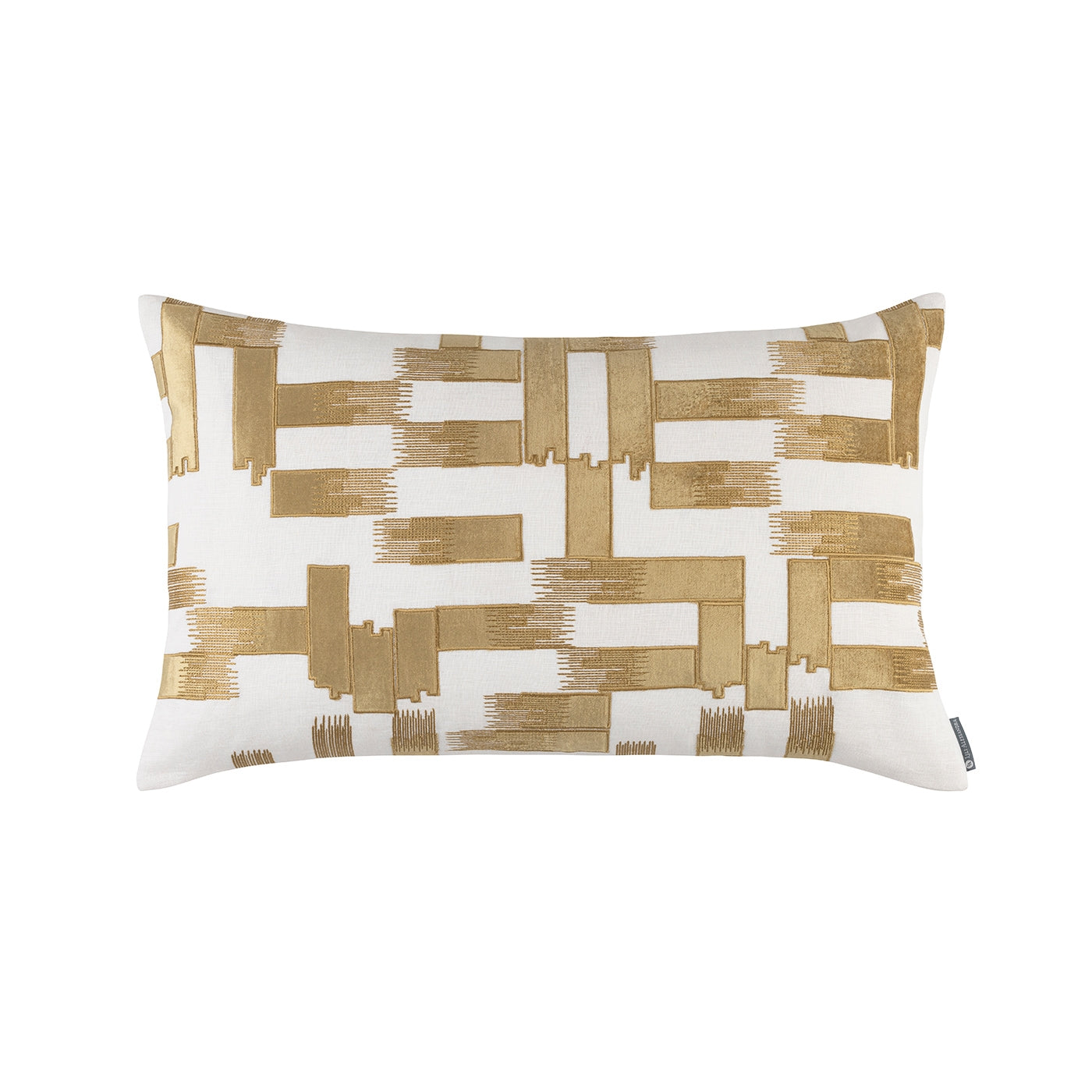 Capri Lg Rectangle Pillow White / Straw 18X30