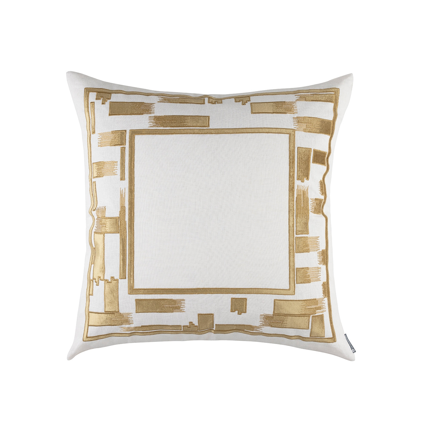 Capri European Pillow White / Straw 28X28