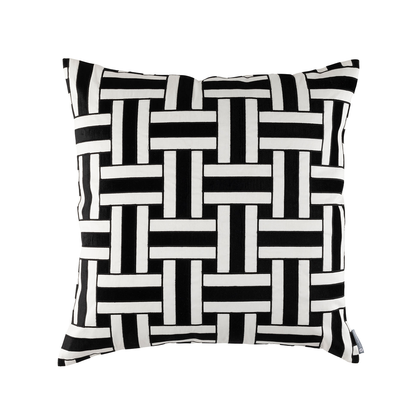 Tommy Square Pillow Ivory / Black 24x24