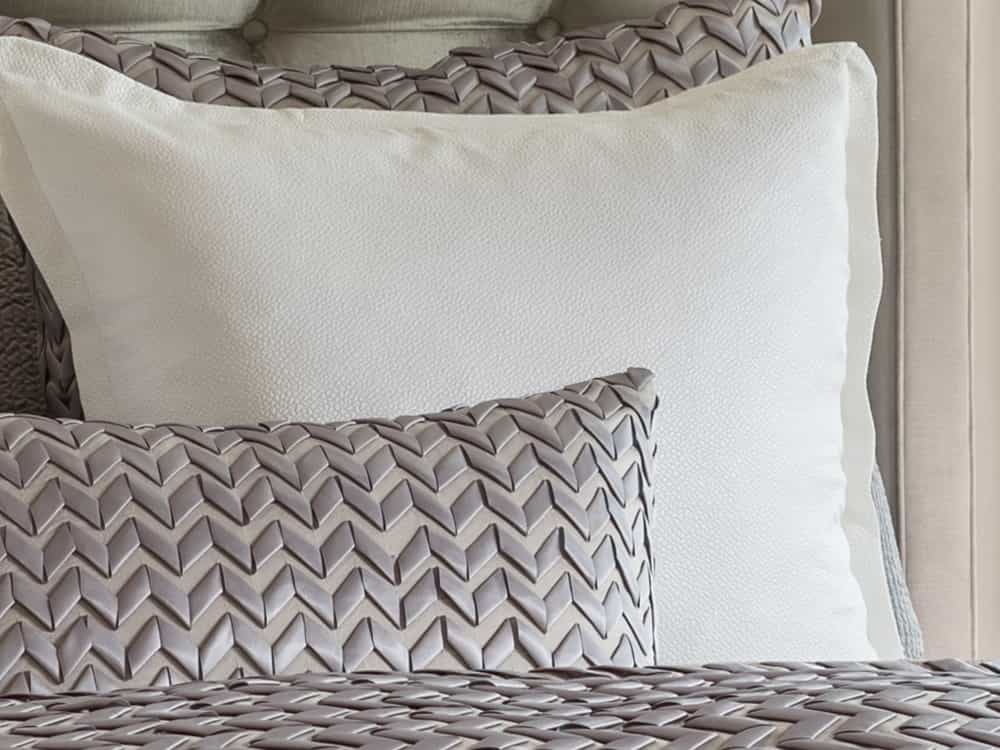Ultra Pillow Pewter S&S/Pewter Ribbon 28X28