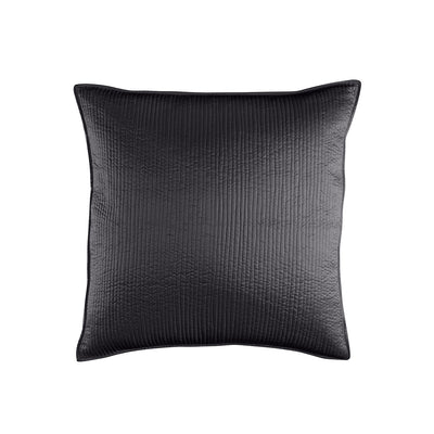 Retro Euro Pillow Black S&S 26X26