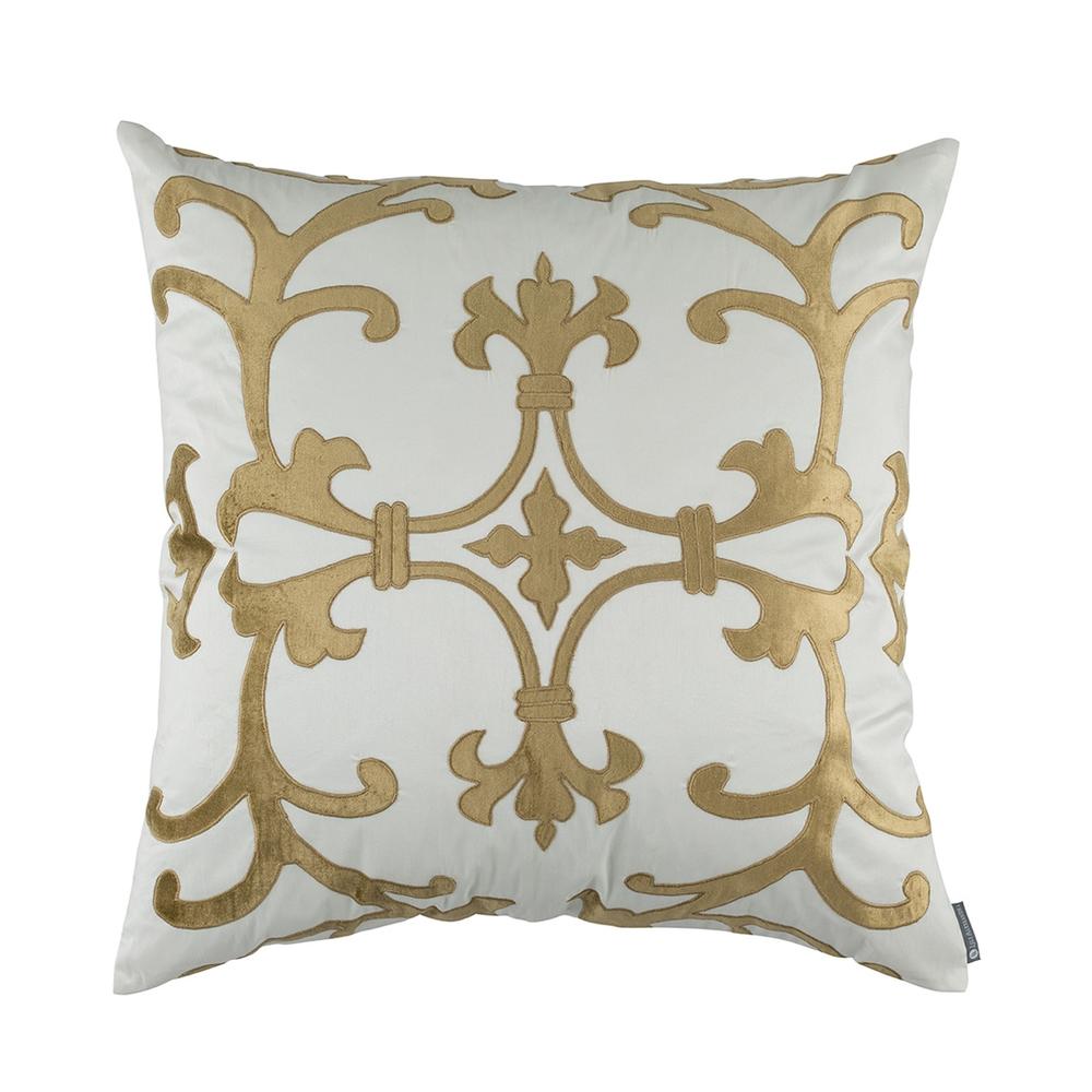 Olivia Euro Pillow (28x28) Ivory Silk Straw Velvet – Lili Alessandra