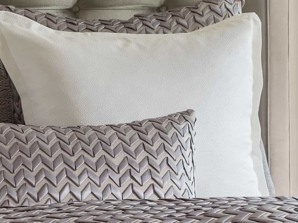 Gia Ivory Cotton & Silk Euro Pillow 26x26 | Lili Alessandra