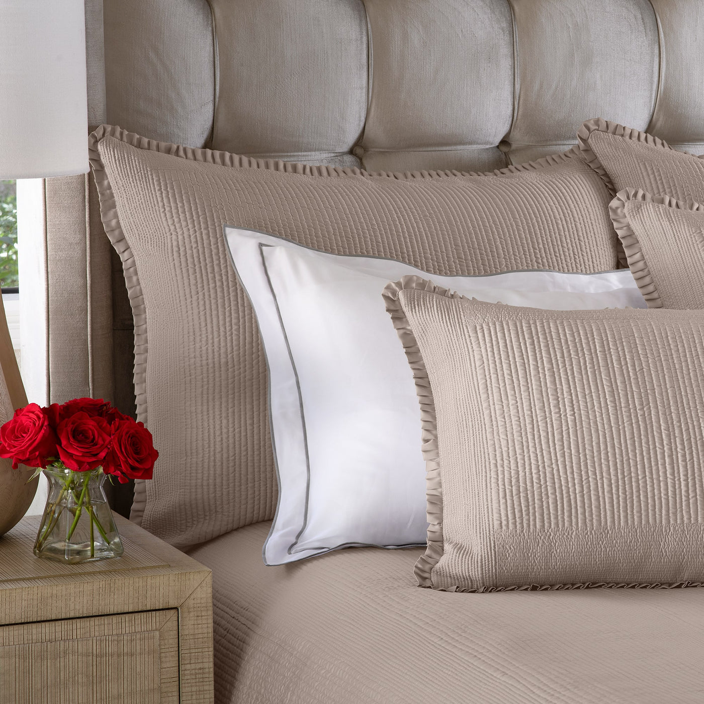 Battersea King Pillow Taupe S&S 20X36