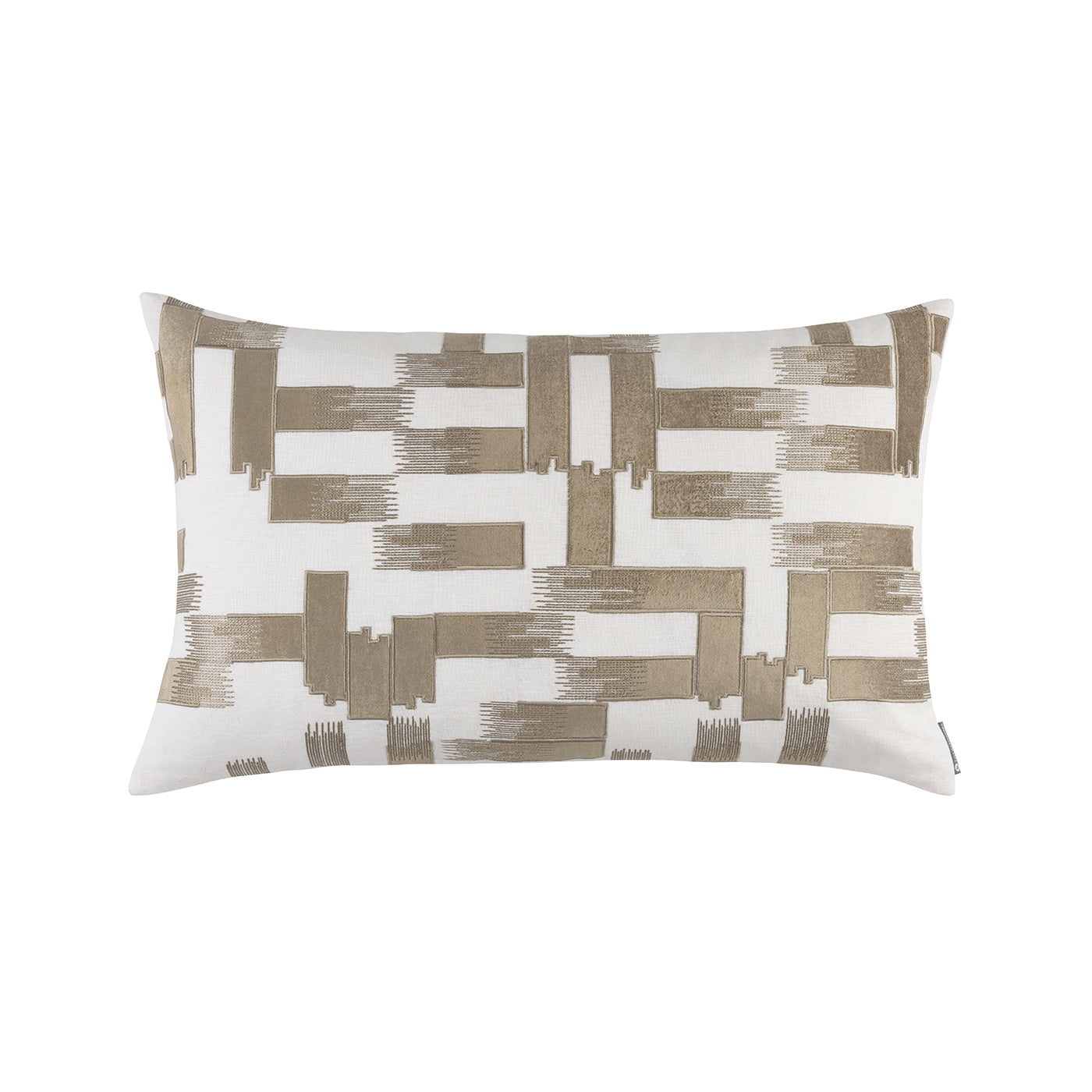 Capri Lg Rectangle Pillow White / Fawn 18X30