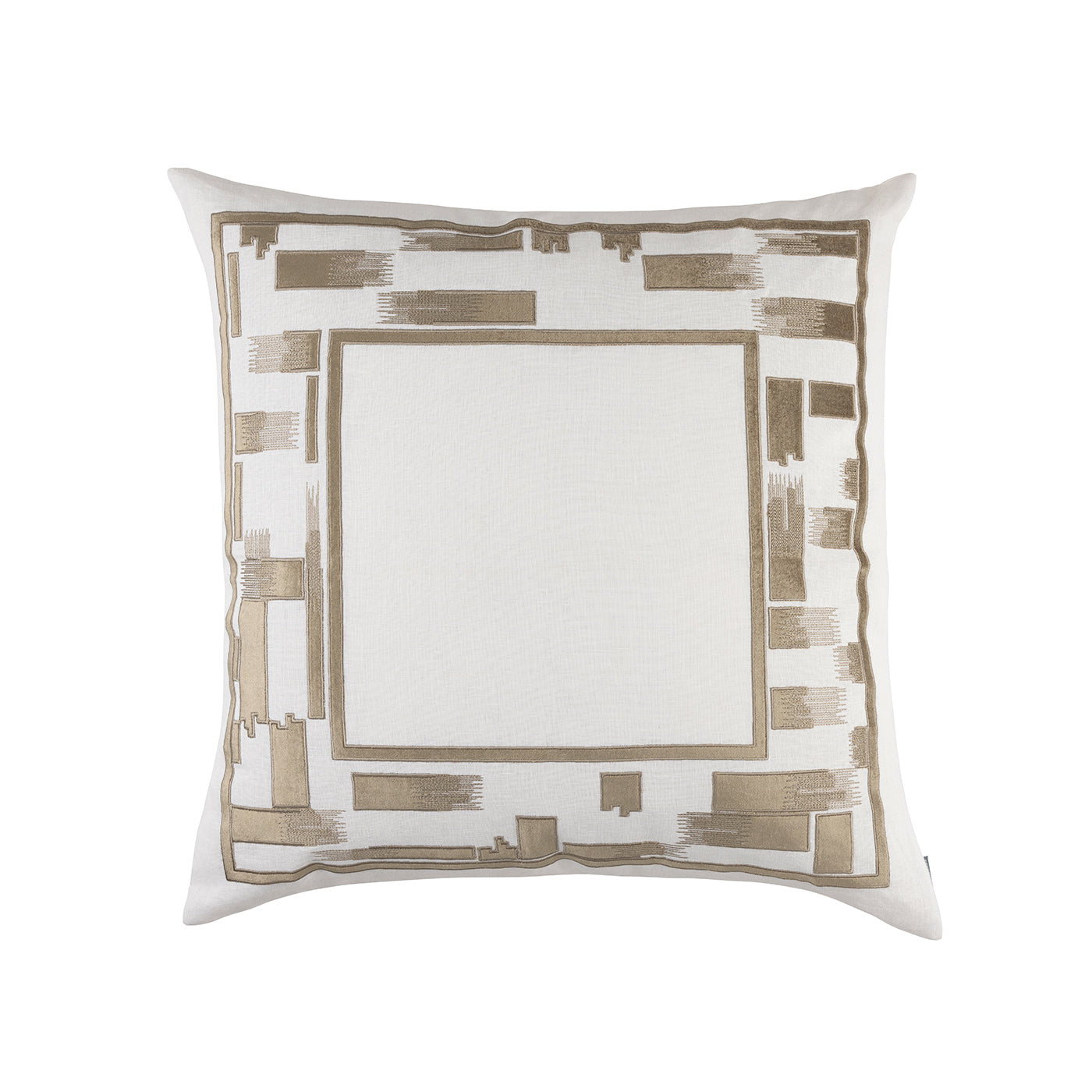 Capri European Pillow White / Fawn 28X28