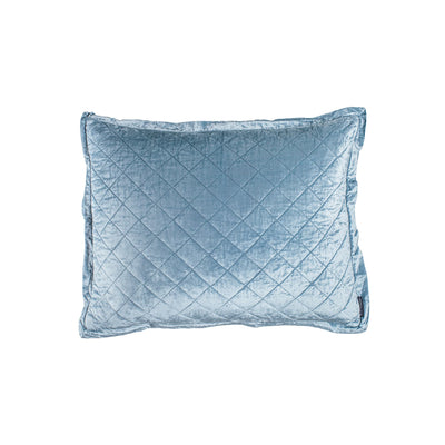 Chloe Standard Pillow Sham Ice Blue Velvet 20X26 (No Insert)