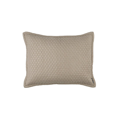 Laurie Quilted Standard Pillow Stone Basketweave 20X26