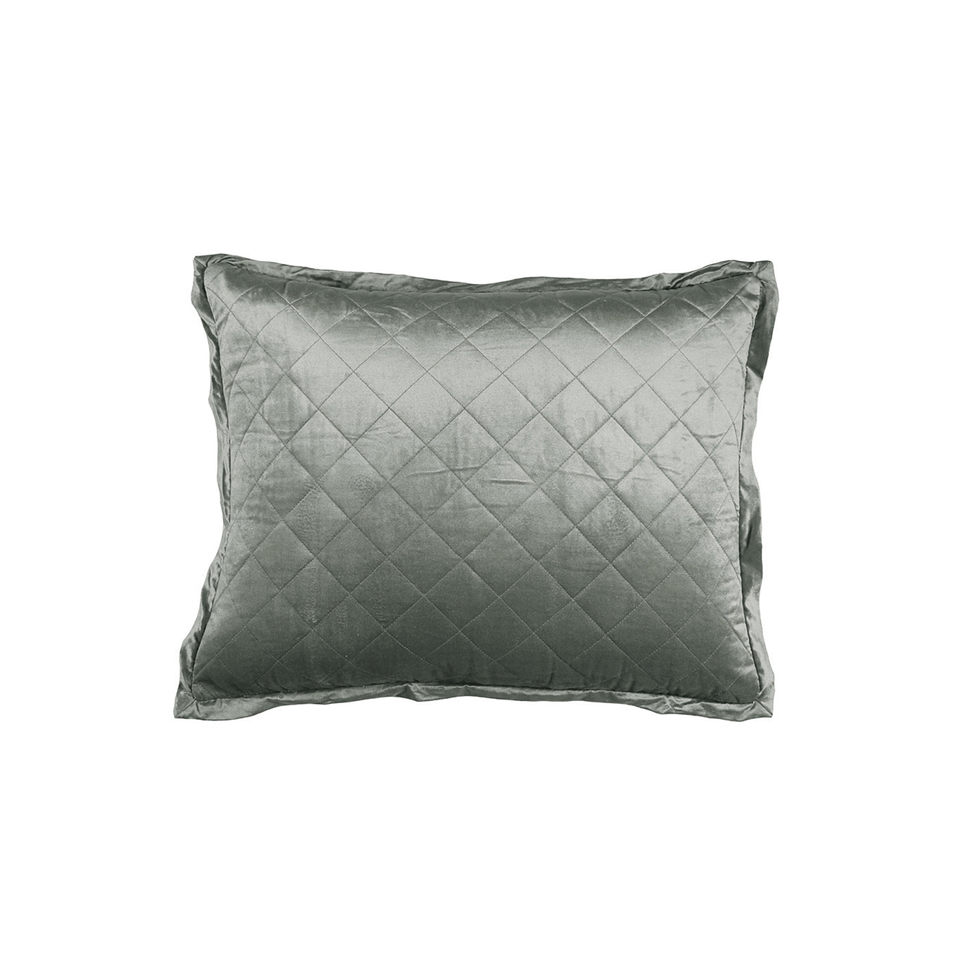 Chloe Standard Pillow Sham Sage Velvet 20X26 (No Insert)