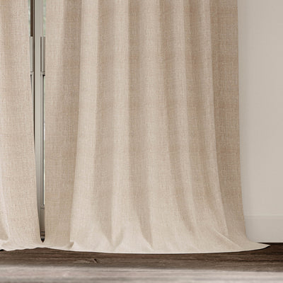 Harper Ivory Drapery Panels (Set of Two - 52x96 - French Pleats) Made-To-Order