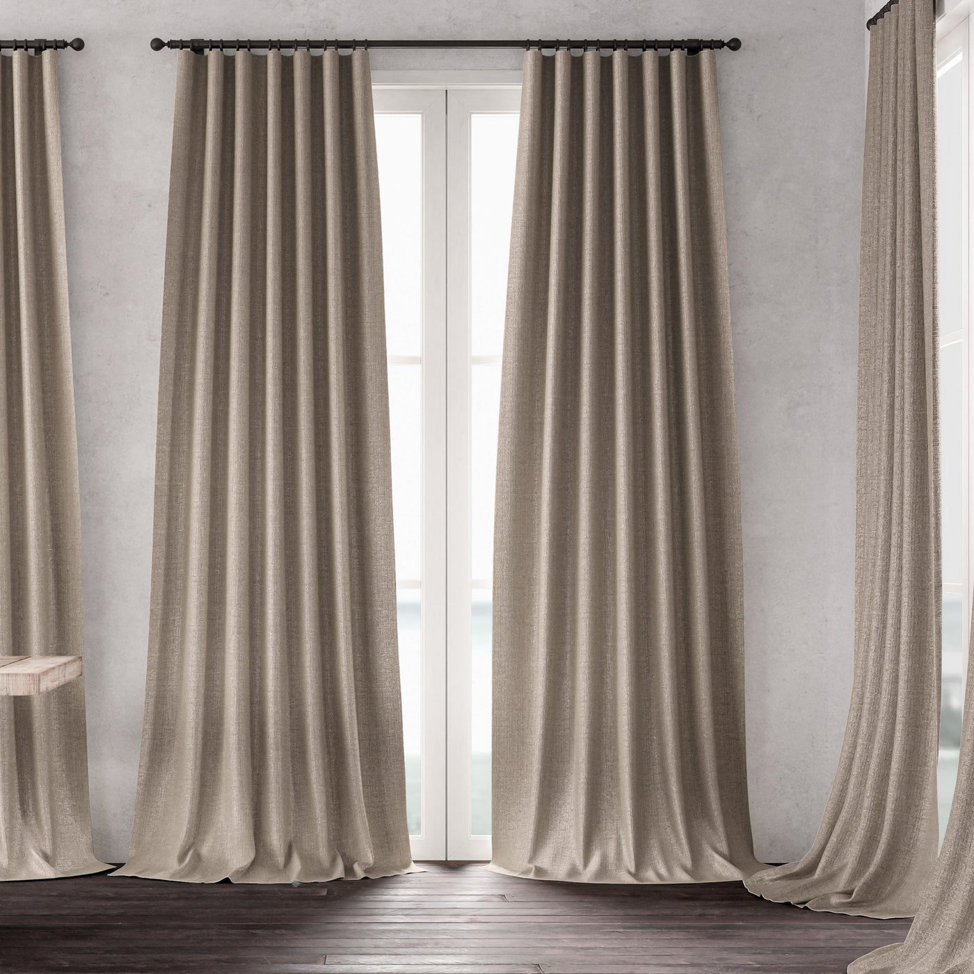Liam Fawn Drapery Panels (Set of Two - 52x96 - French Pleats)